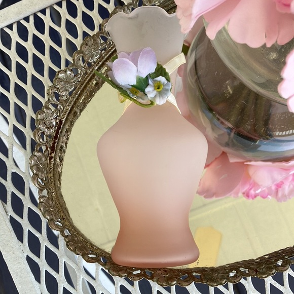 Vintage Porcelain & Frosted Glass Bud Vases - Picture 3 of 8